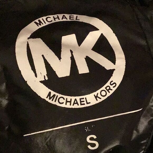 MICHAEL Michael Kors Black Quilted Scuba Side Hooded Zip Up Jacket - Picture 13 of 13